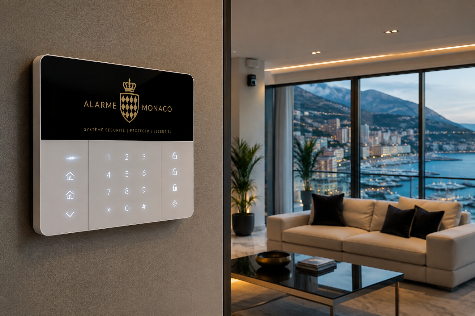 Clavier et système d’alarme connectée